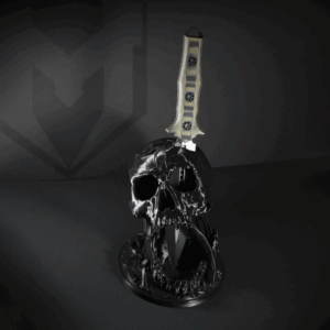 Heretic Skull Knife Display Stand